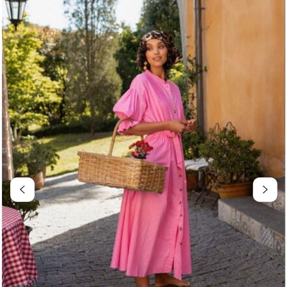 La Boheme Girls Poppy Dress – Bubblegum Pink